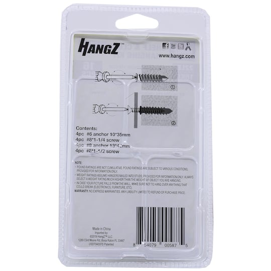 HangZ® 22lb. Shelf & Clock Hanging Kit